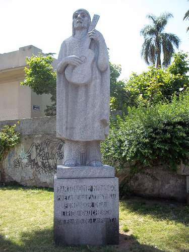 Monumento a Bartolomé Hidalgo. Foto: Wikipedia.