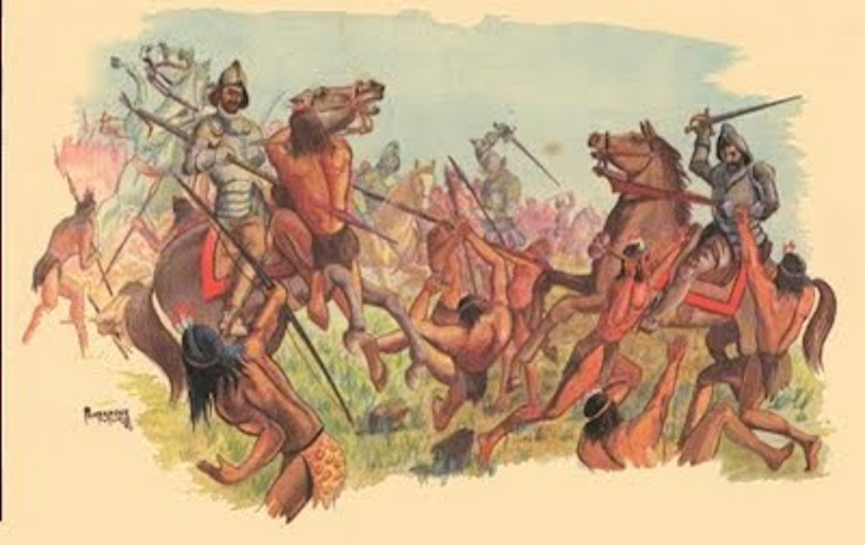 Batalla entre charrúas y españoles