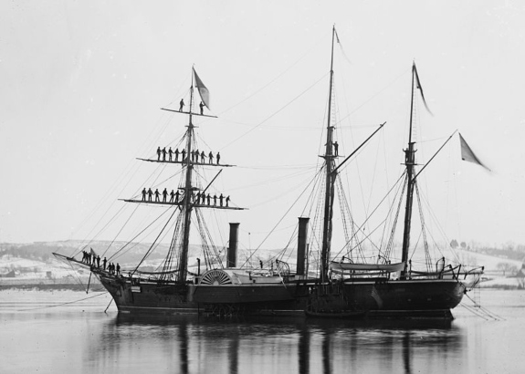 Corbeta Recife, participante del Sitio de Paysandú de 1864. Foto: archivo Wikipedia.