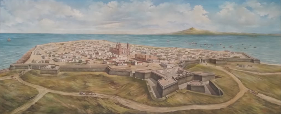 Montevideo en 1815. Carlos Menck Freire. Museo Histórico Nacional.