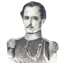 Juan Spikerman. Grabado publicado en El Indiscreto nº.65. Wikipedia.