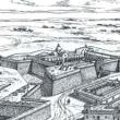 Fundación de Montevideo en 1724. Imagen de Armas y Letras Uruguay.